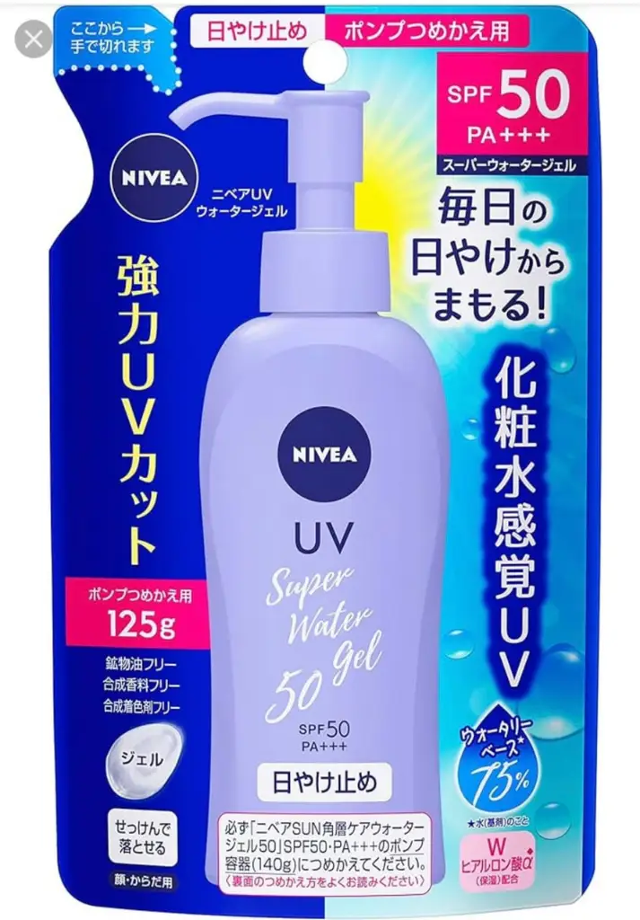 Nivea super Water UV Gel SPF50 Refil (125g)